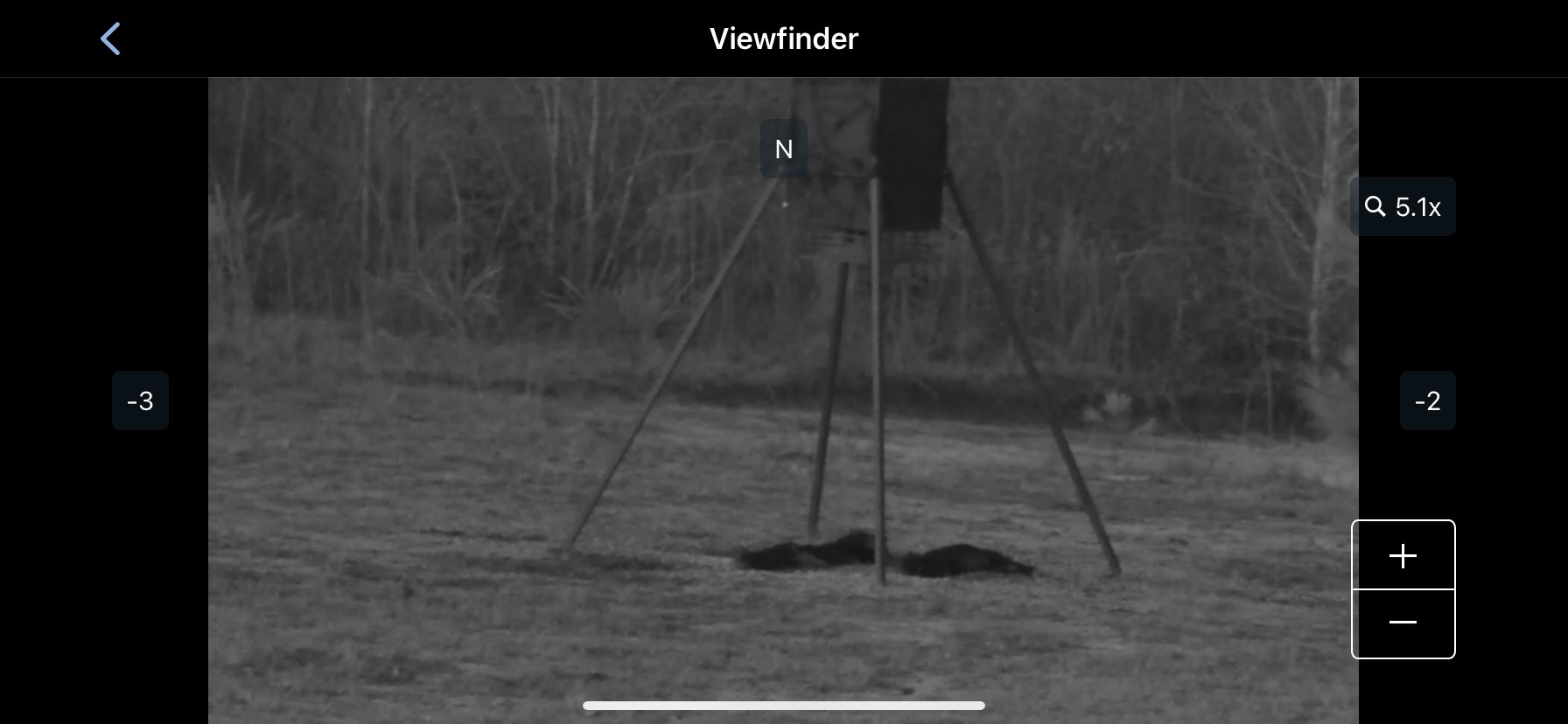 Thermal view during a night hunt