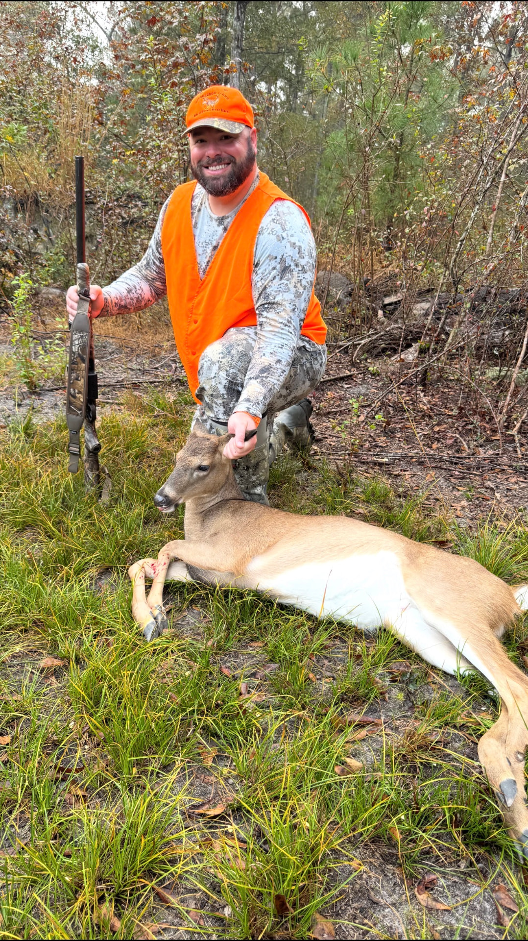 Adam dropped this doe for the freezer at the crossing set.