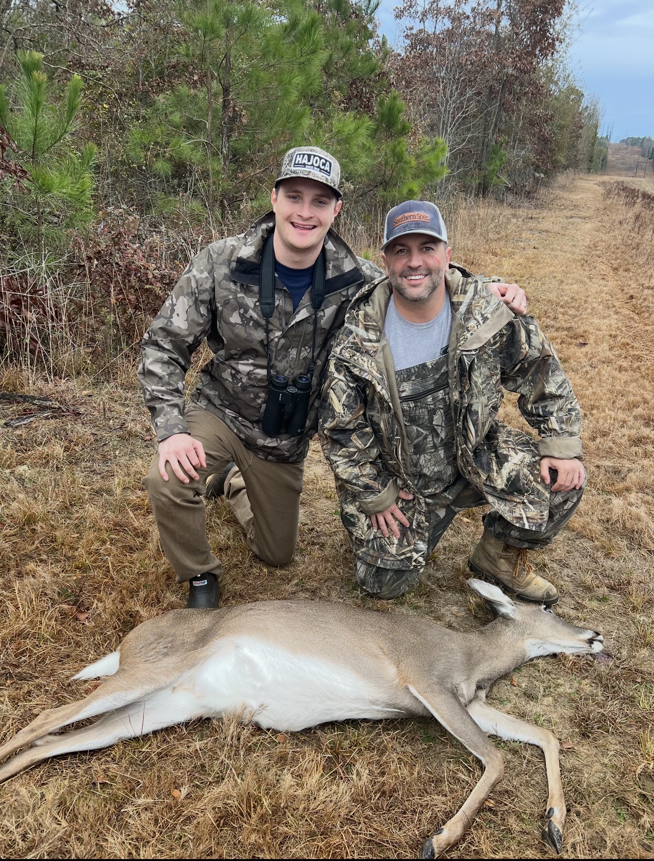 Two more happy hunters with their first deer harvests ever — broke the ice at Trigger Bow!