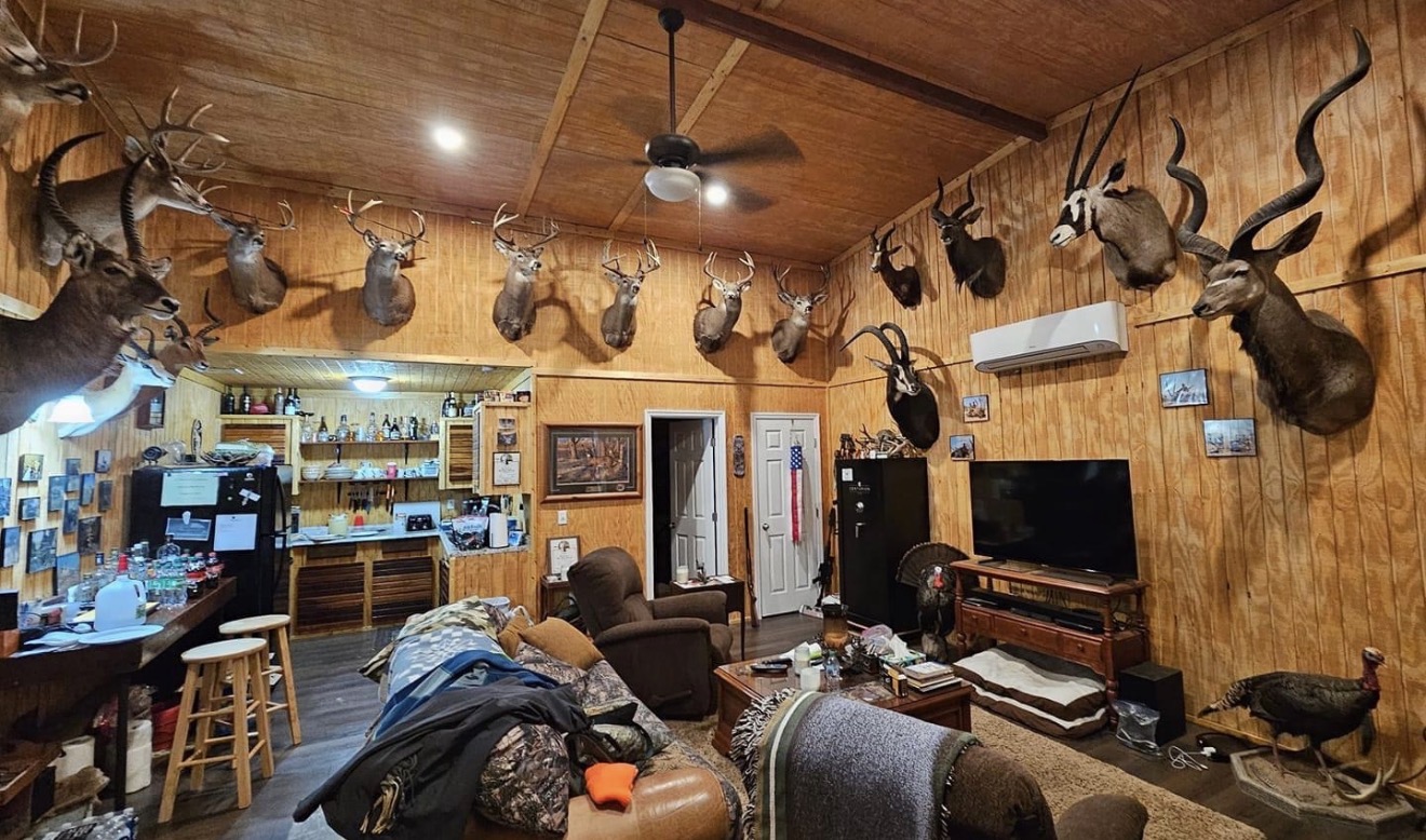 TBF trophy room in the lodge.