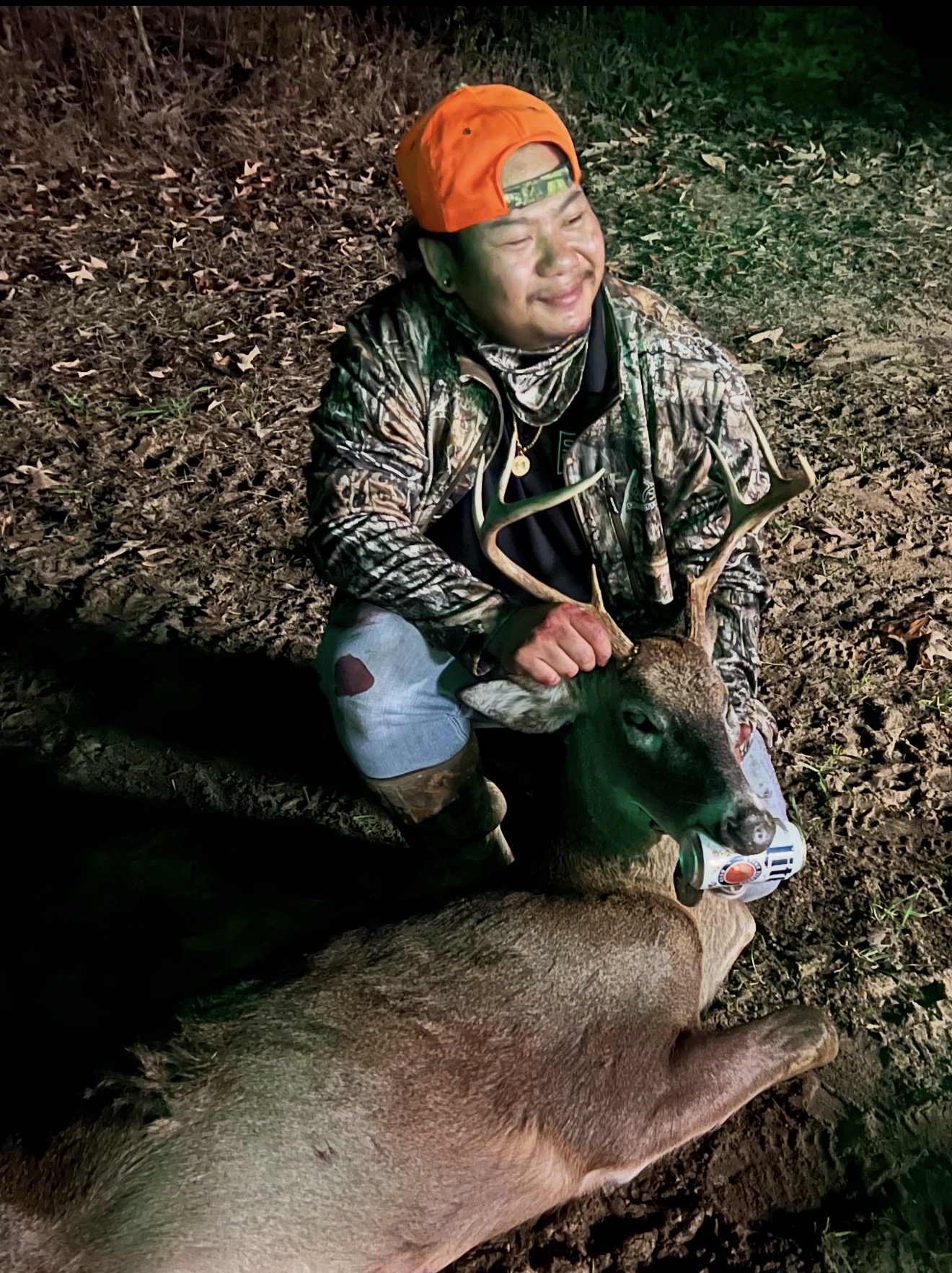 Another first time hunter with his 8 point buck at Triggerbow.