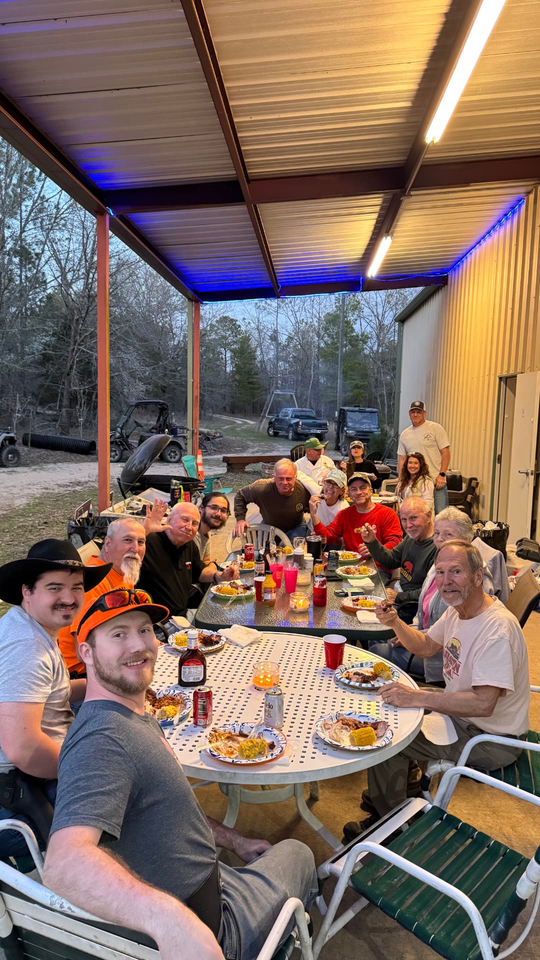 Annual kick-off BBQ at TBF with the neighbors.